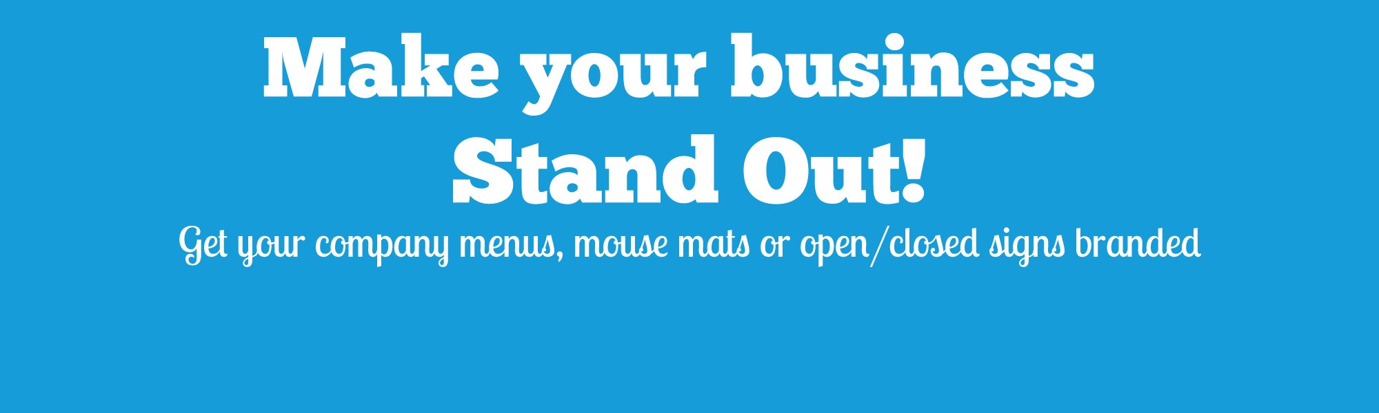 Make your business stand out banner